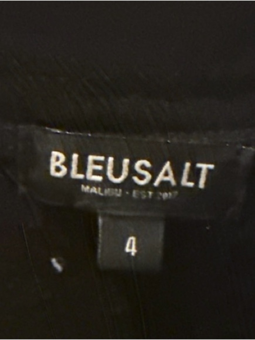 BLEUSALT Malibu Black Oversized Top Like New - Picture 7 of 7